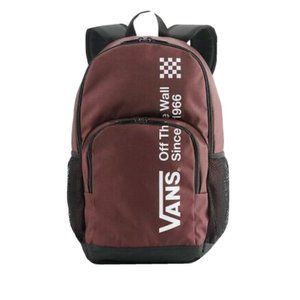 VANS off The Wall Alumni 3 Backpack Travel Gym School Laptop Bag Maroon